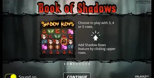 Book Of Shadows Slot - Gewinnlinien